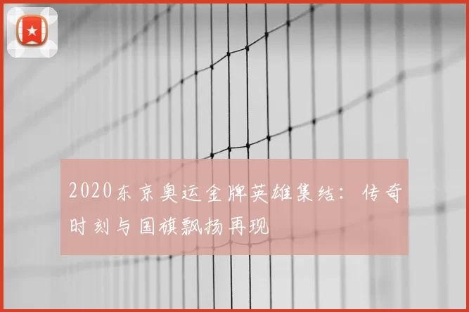 2020东京奥运金牌英雄集结：传奇时刻与国旗飘扬再现